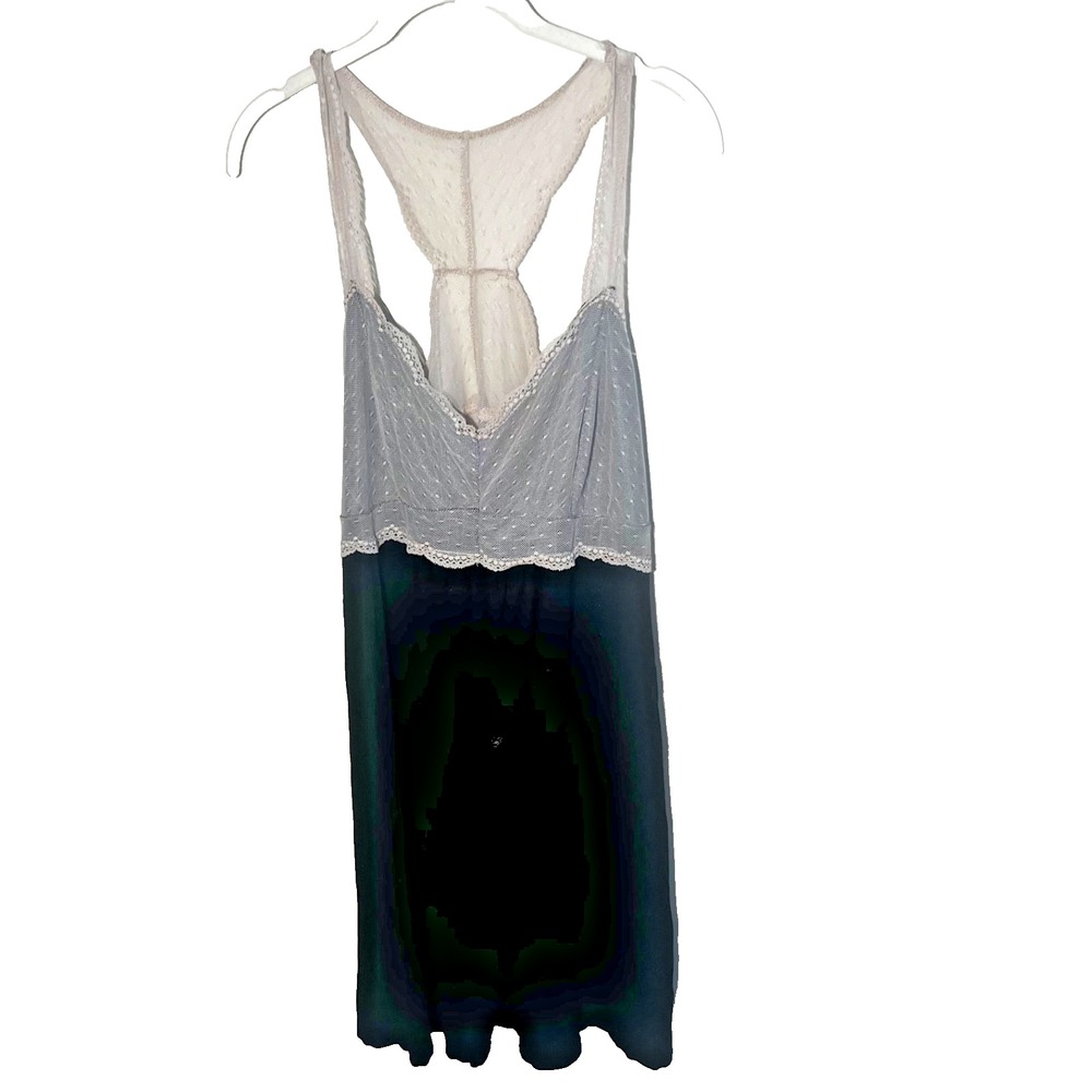 Vintage Tunic Top Y2K Babydoll Tan‎ Lace Black  Whimsigoth Fairy Grunge Size L